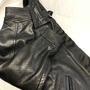 Black leather jacket